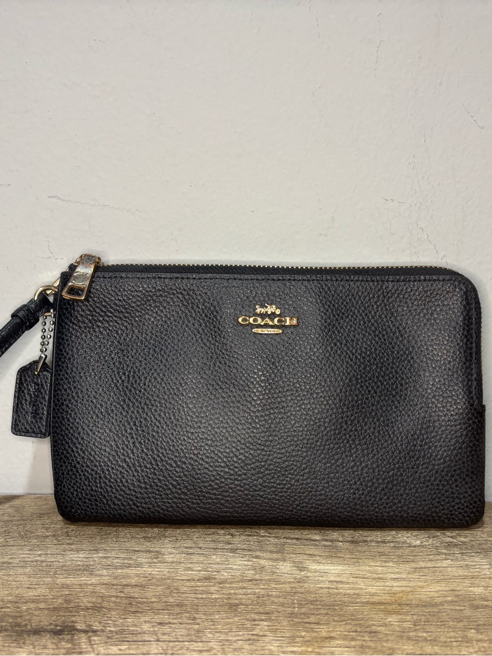 Coach Double Zip Wristlet Wallet